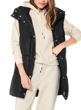 Black Women's Padded Demy Vest Only.