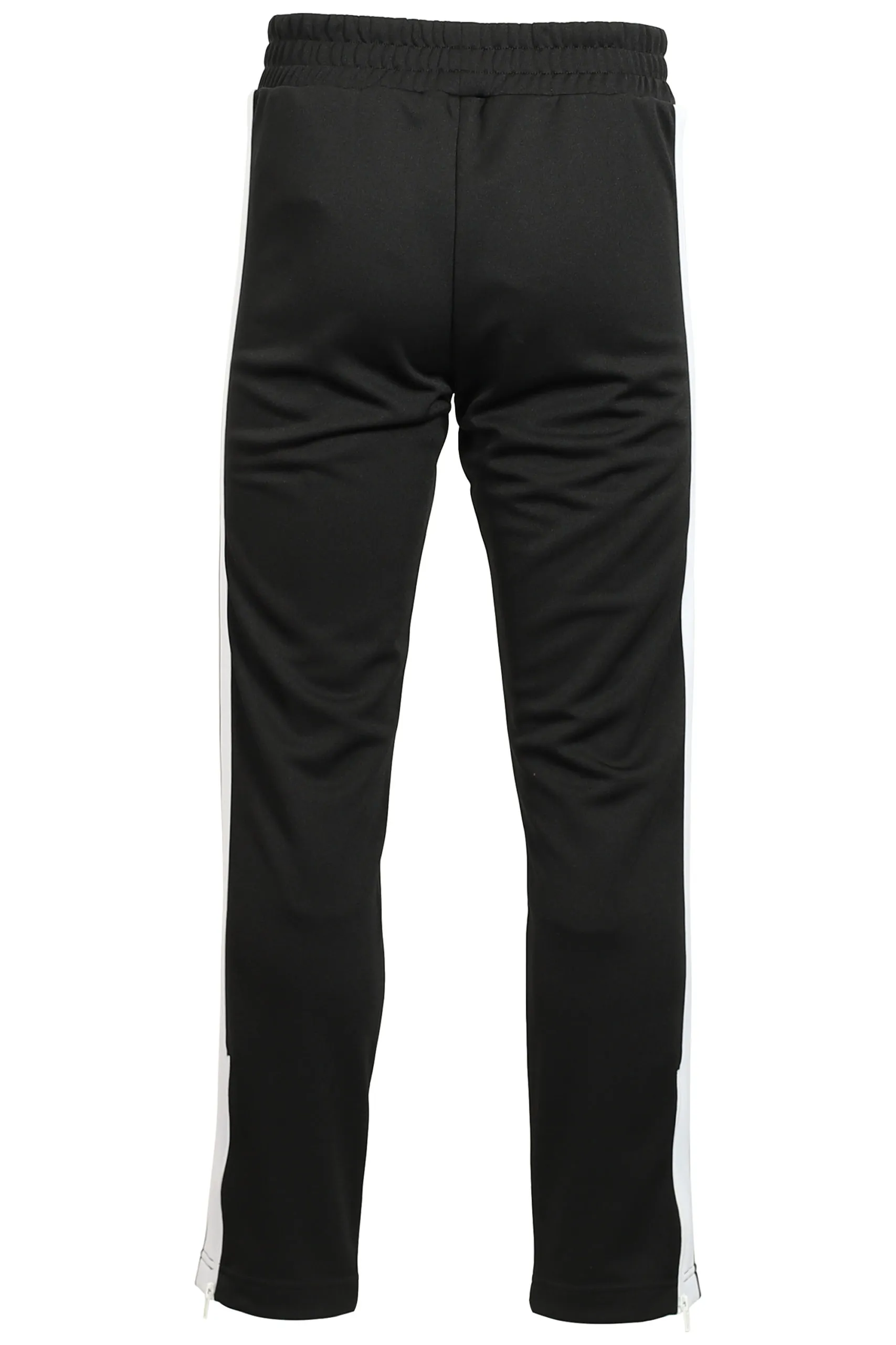 Pantalón negro con logotipo y rayas laterales