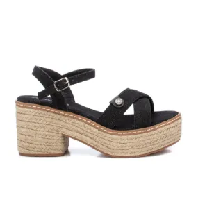 Sandalias negras con tacón de 7cm - Modelo 171932